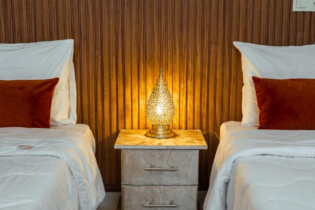 Postel nebo postele na pokoji v ubytování Hola Luxury Appart