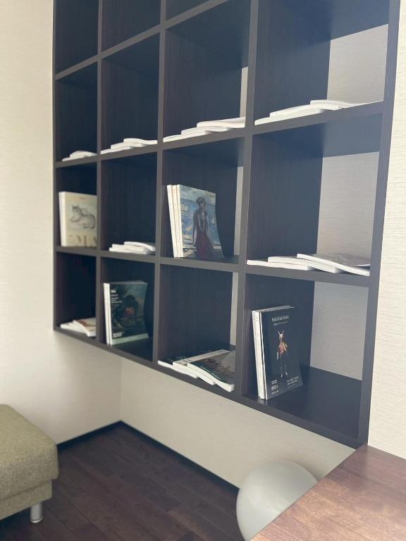 ヴィラにある図書室