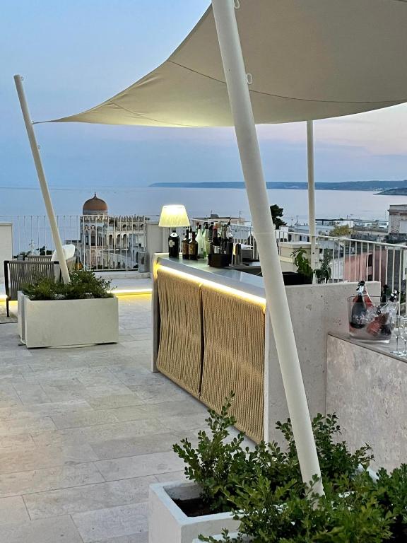 Балкон или терраса в Est hotel
