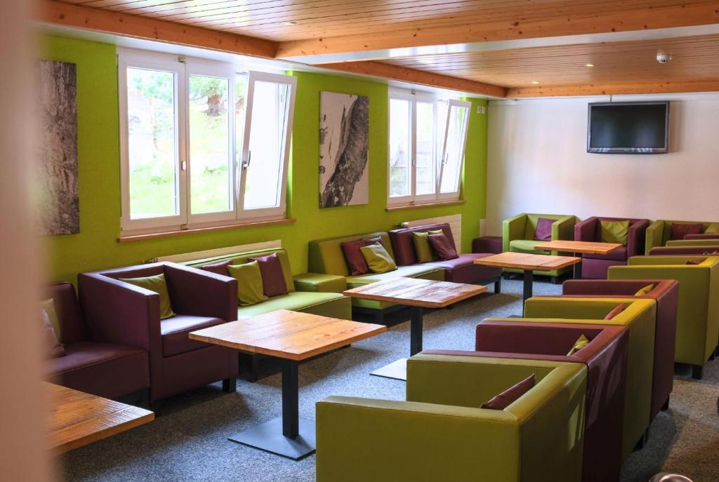 Posezení v ubytování Eiger Lodge Chic