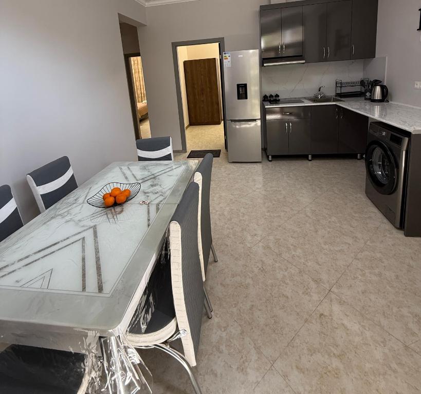 Kuchyň nebo kuchyňský kout v ubytování Guest House MD