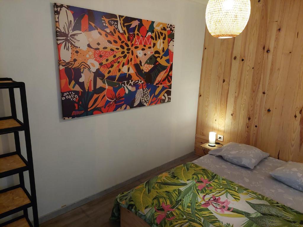 Postel nebo postele na pokoji v ubytování Maisonnette