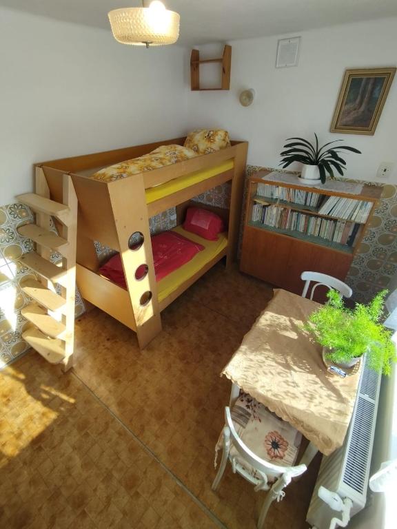 Postel nebo postele na pokoji v ubytování Chalupa U Vršitých