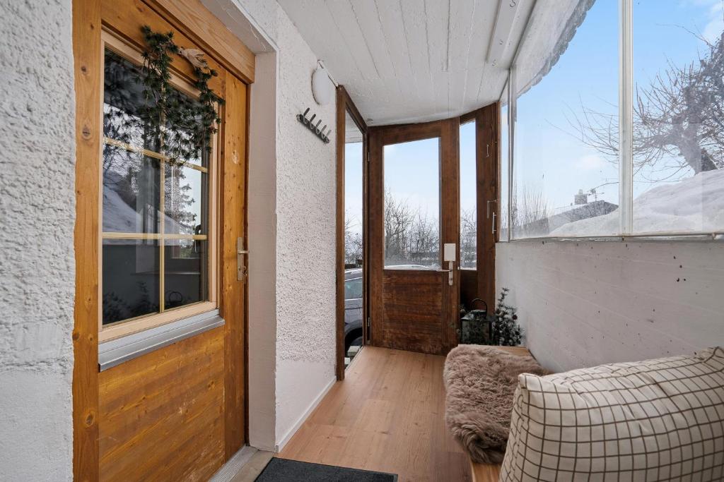 Balkón nebo terasa v ubytování INN JOY Apartments - idyllische Bergsicht