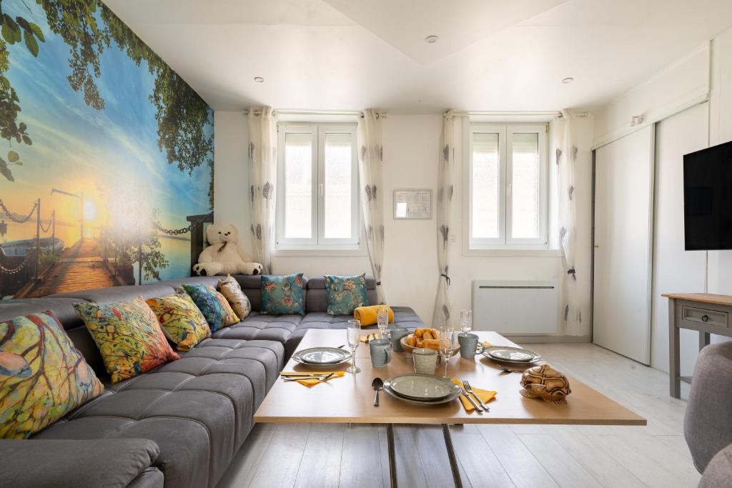Posedenie v ubytovaní Casa Inca Calais - Duplex Soleil Latino - Parking Free, Station