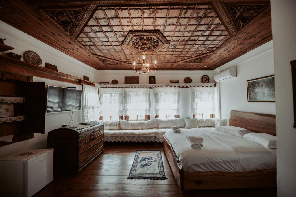 Postel nebo postele na pokoji v ubytování HOTEL ANSEL