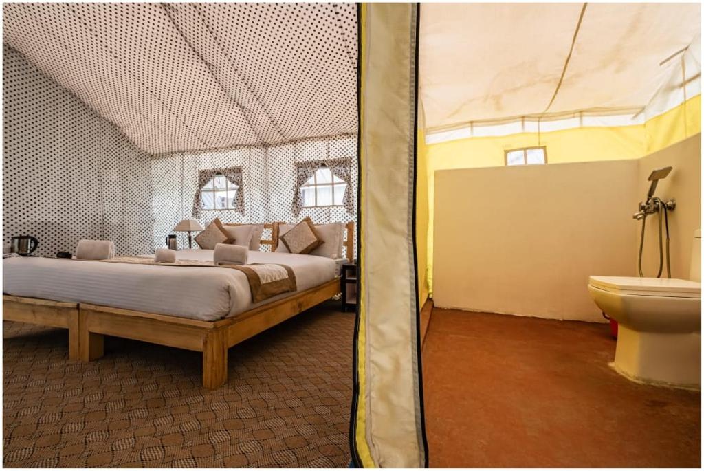 Postel nebo postele na pokoji v ubytování Camp Norling Stars - Koyul