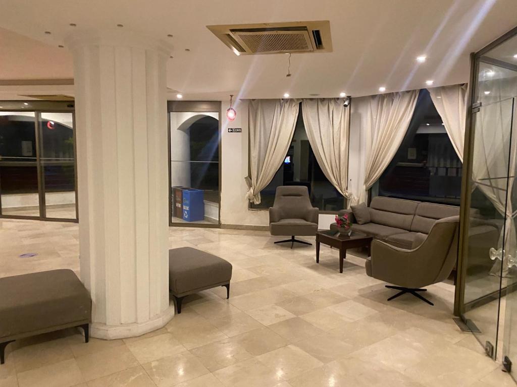 Posezení v ubytování Amilla Beach Resort Bodrum - All Inclusive