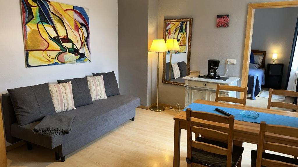 Posezení v ubytování Art Apartment - Harz