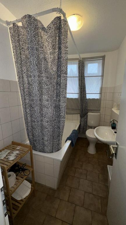 Koupelna v ubytování Art Apartment - Harz