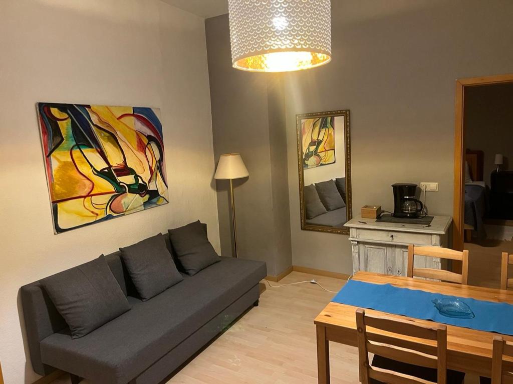 Posezení v ubytování Art Apartment - Harz