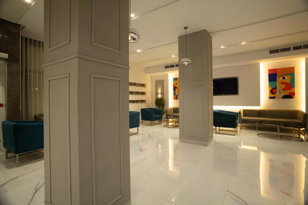 TV a/nebo společenská místnost v ubytování hotel donia sfax
