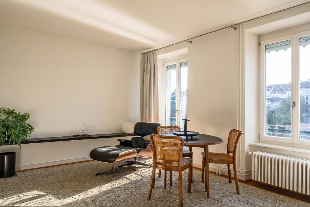 Istumisnurk majutusasutuses Krafft Basel