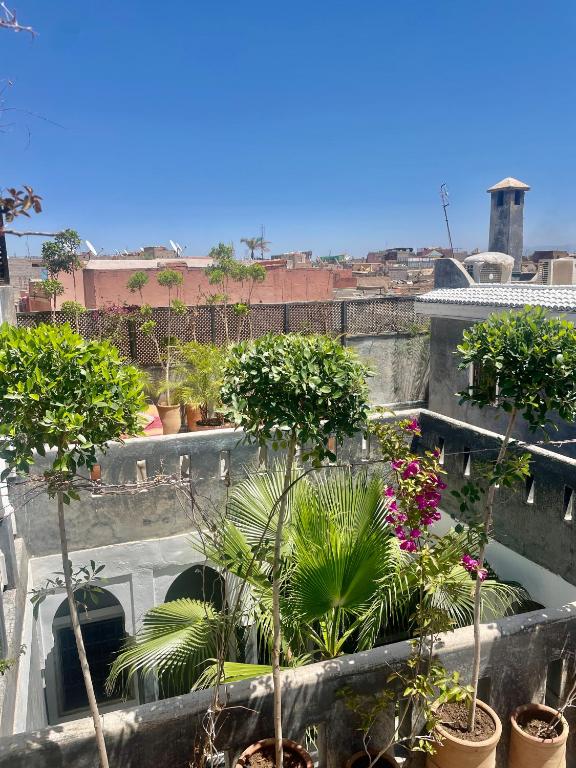 Balkón nebo terasa v ubytování Riad Green Palm