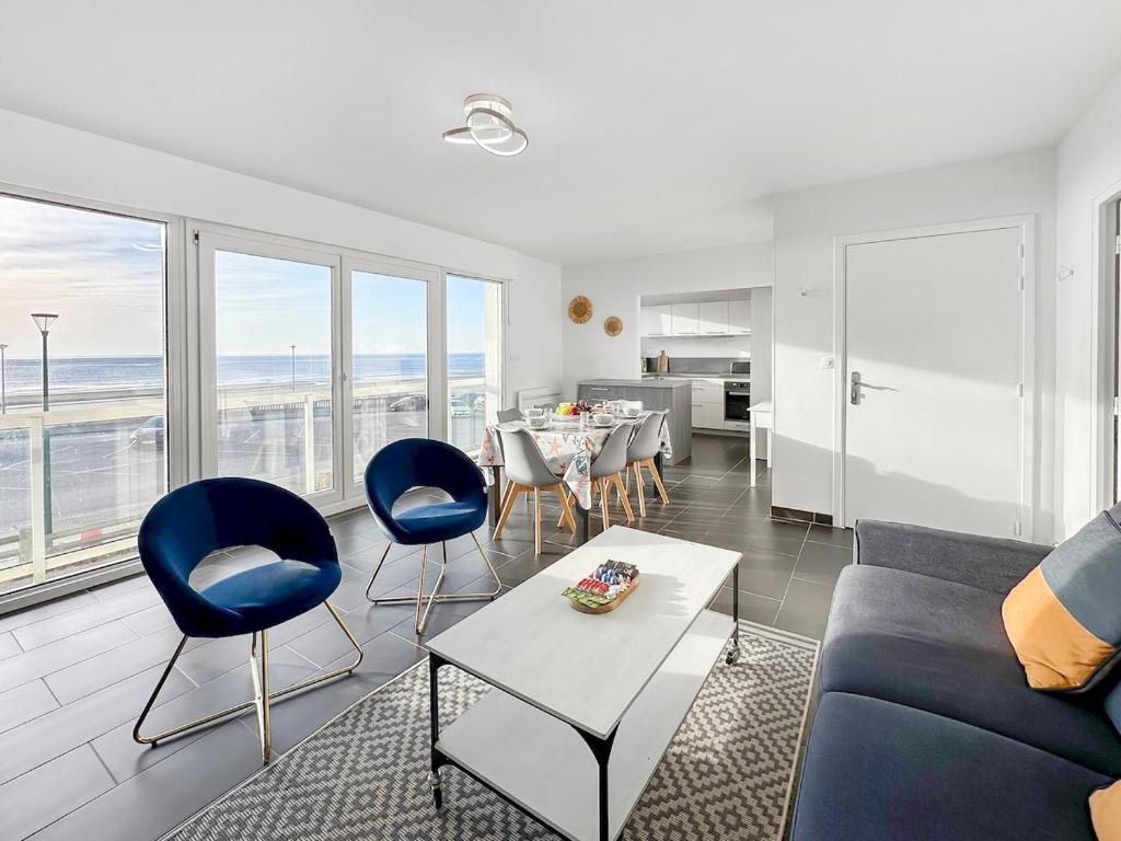 Køkken eller tekøkken på L'Amphitrite 1 Stella vue mer