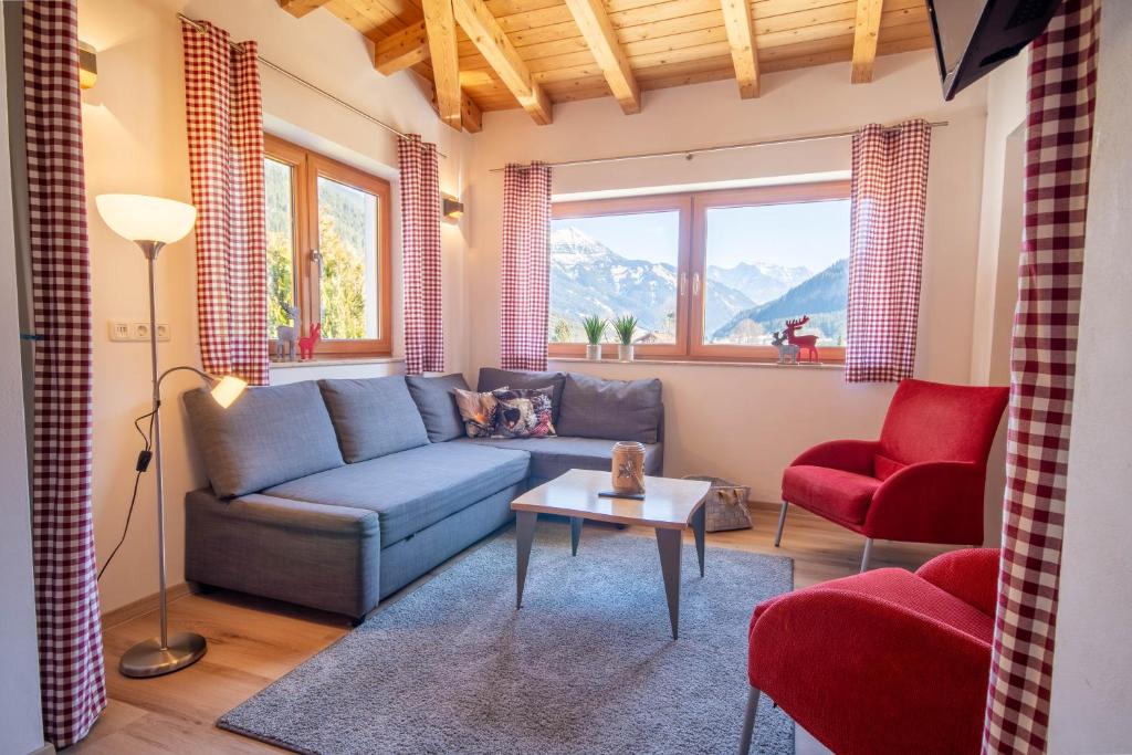 Posezení v ubytování Appartement Alpenliebe