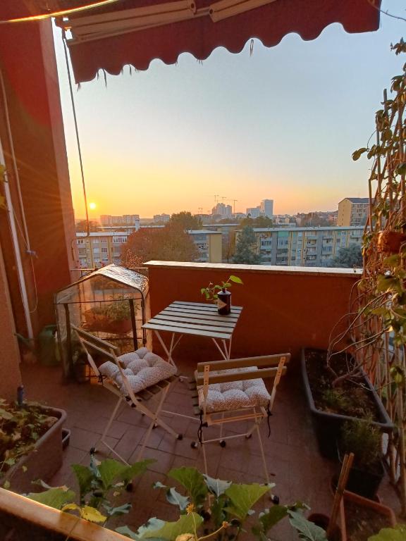 Μπαλκόνι ή βεράντα στο Private room Talika - Apartment shared with the Host