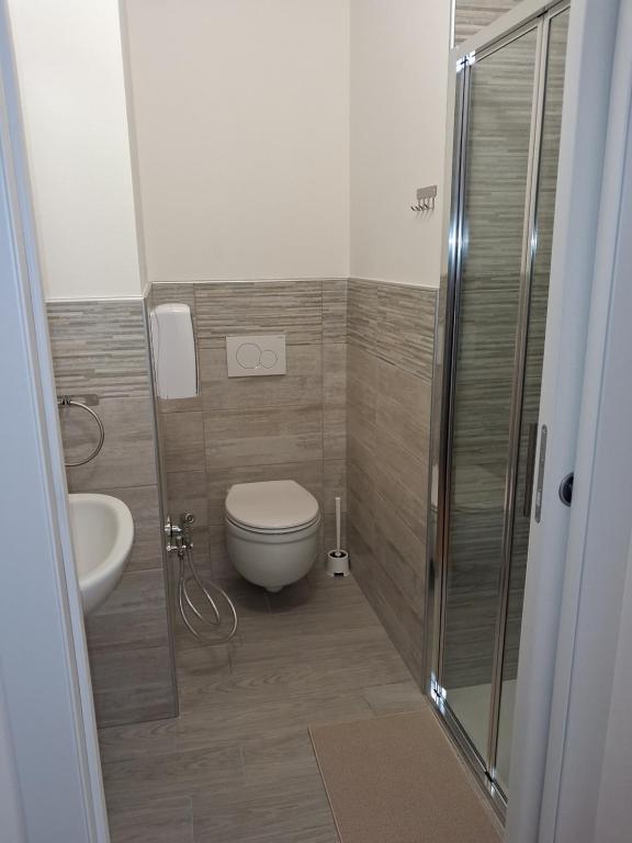 Koupelna v ubytování Albergo Conca d'Oro