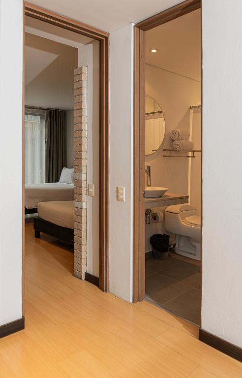 Koupelna v ubytování Hotel Viaggio Nueve Tres