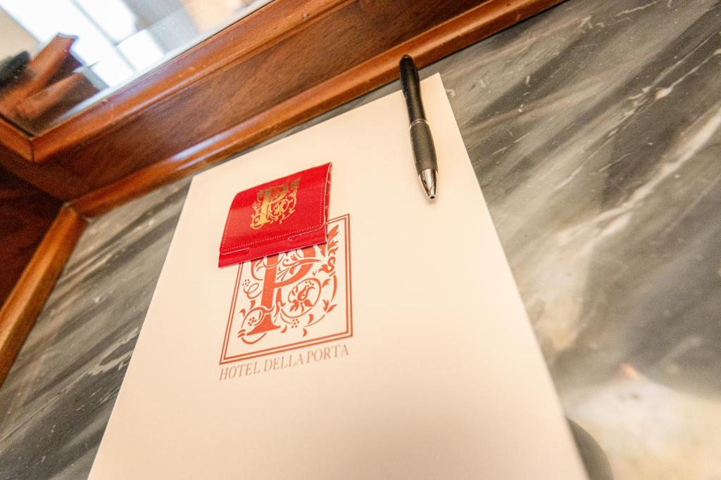 Certifikát, hodnocení, plakát nebo jiný dokument vystavený v ubytování Hotel Della Porta