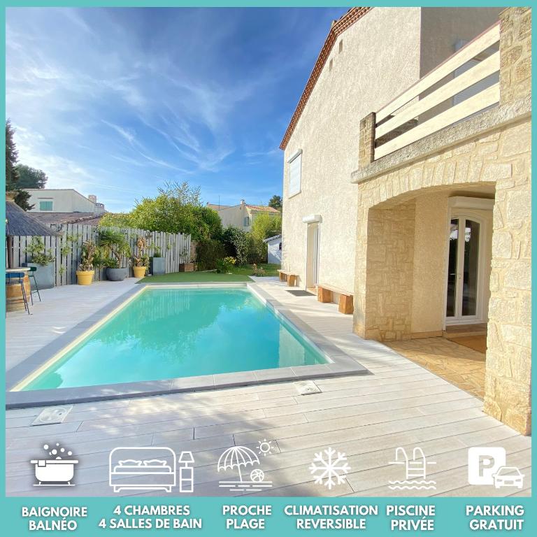 Photo de la galerie de l'établissement Villa Bastide Piscine Privée Proche Montpellier Plages, à Saint-Jean-de-Védas