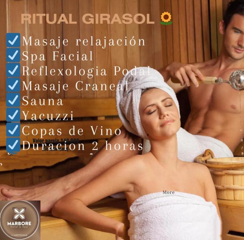 Lázně a/nebo wellness v ubytování Marbore hotel & Spa