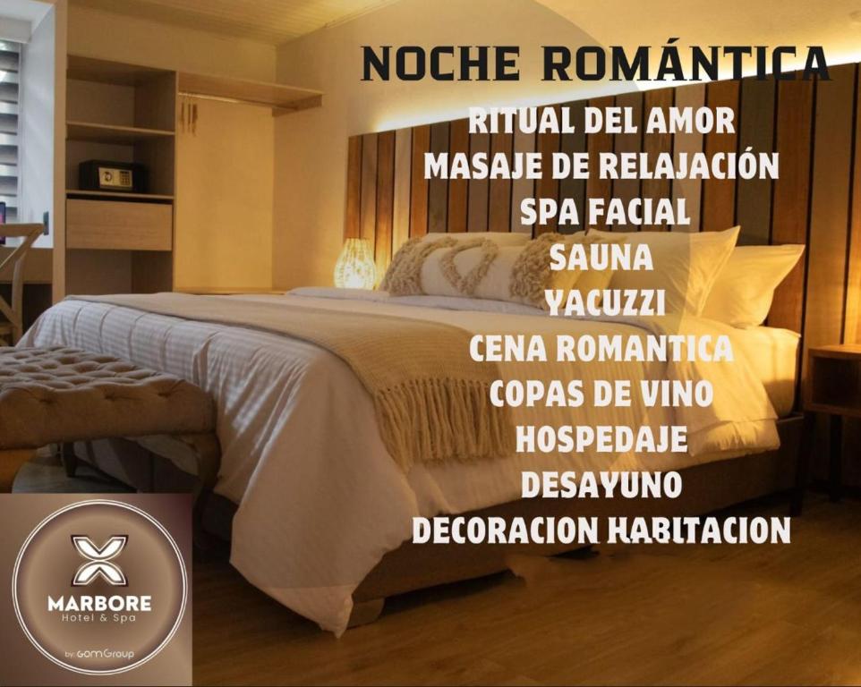 Postel nebo postele na pokoji v ubytování Marbore hotel & Spa