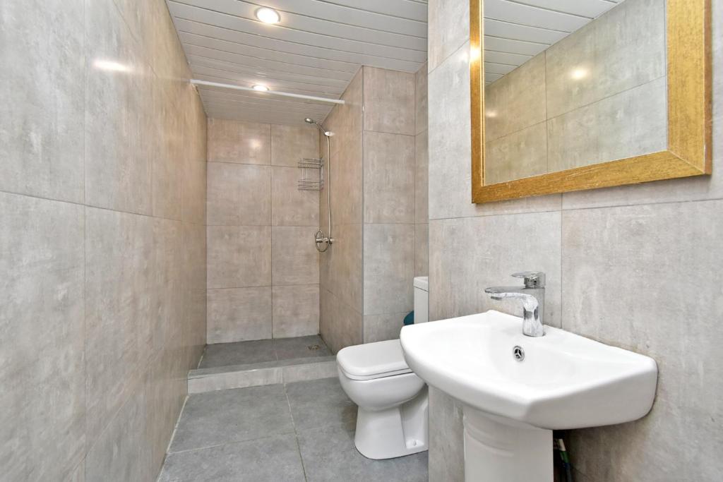 Koupelna v ubytování Tumanyan guest house
