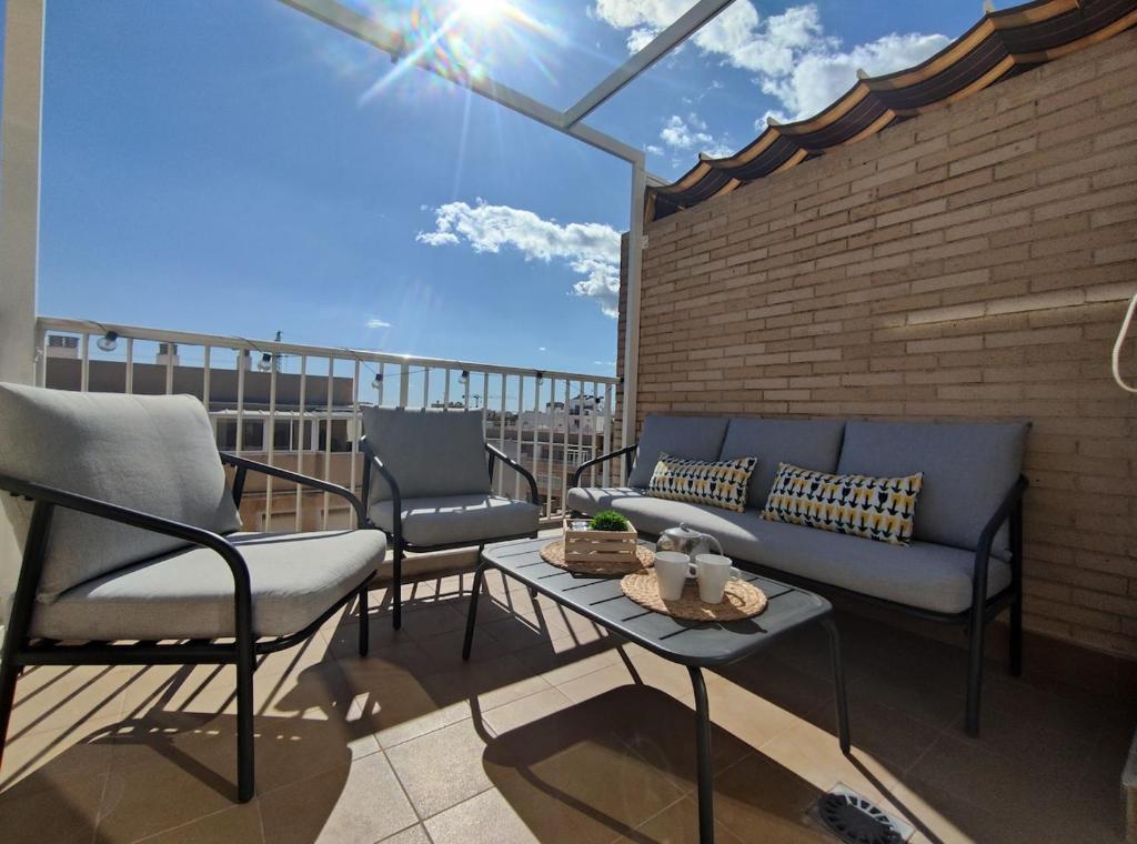 Casa de las Habaneras - with parking spaceにあるバルコニーまたはテラス