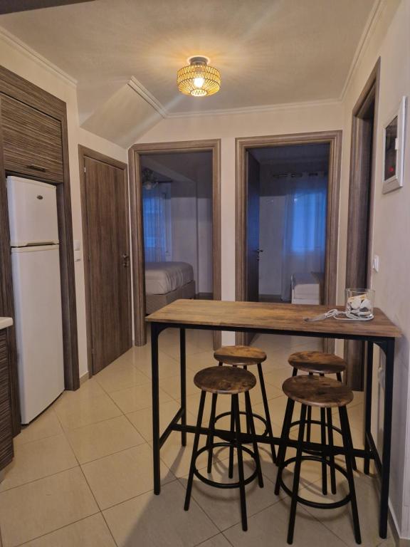 Kuchyň nebo kuchyňský kout v ubytování Iro Apartments