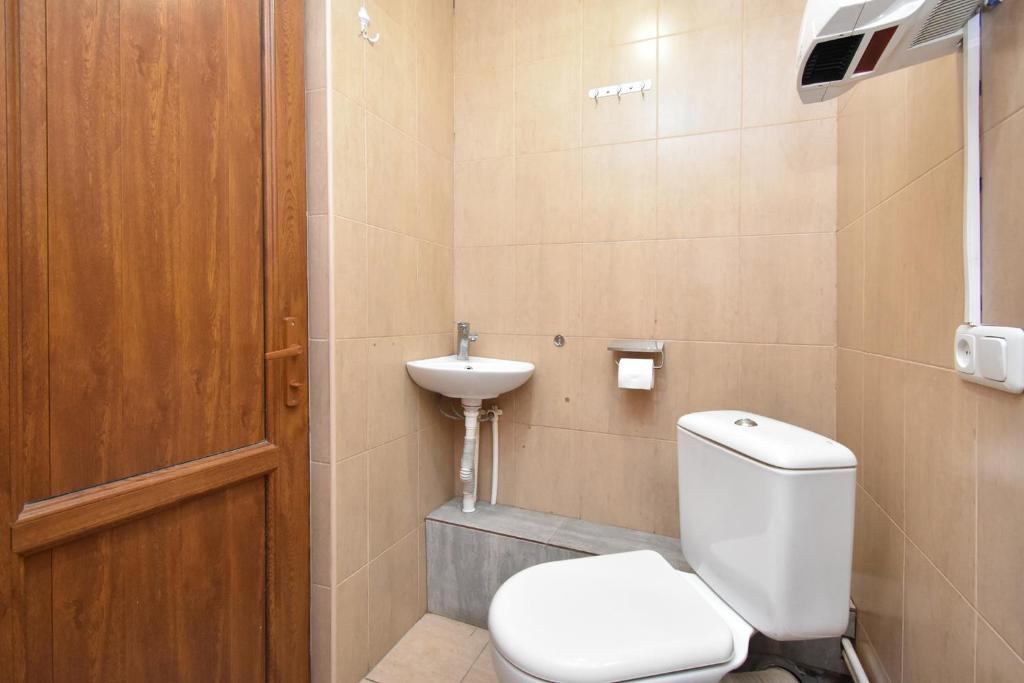 Koupelna v ubytování hotel Pushkin