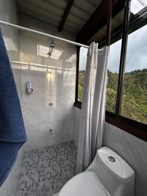 Koupelna v ubytování Glamping La Mardo
