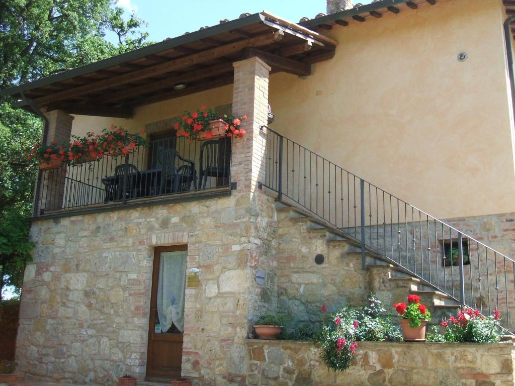 Balkón nebo terasa v ubytování Borgo del Molinello