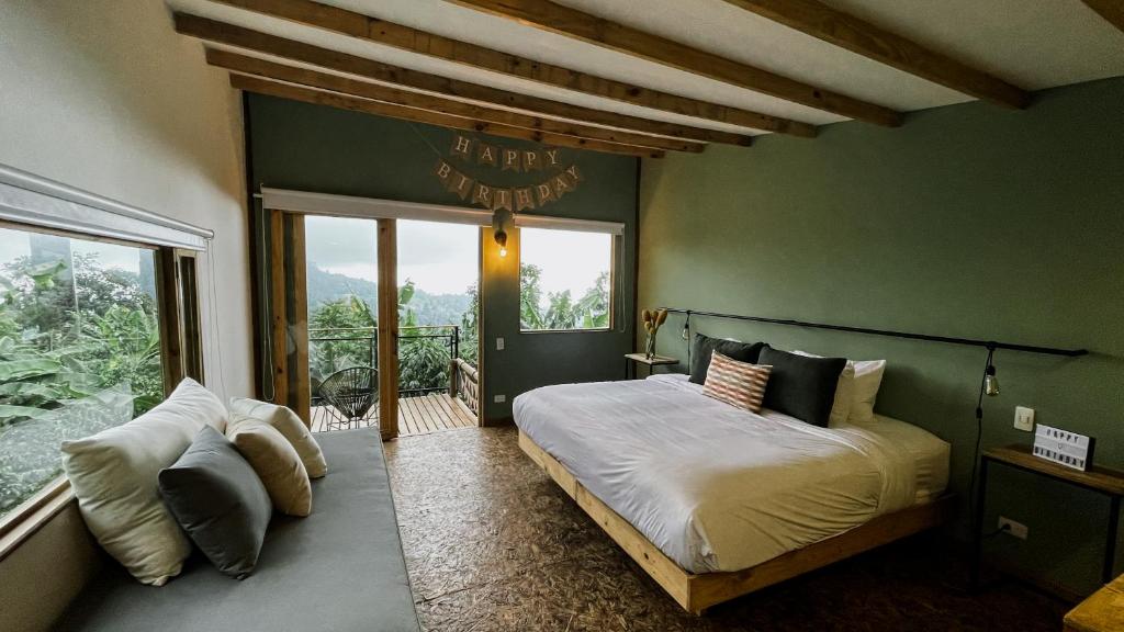 Postel nebo postele na pokoji v ubytování Hotel La Palma y El Tucán - Café y Naturaleza