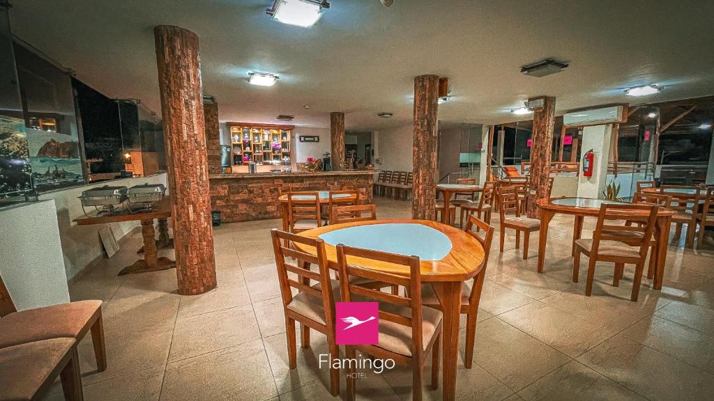 Kuchyň nebo kuchyňský kout v ubytování Hotel Flamingo