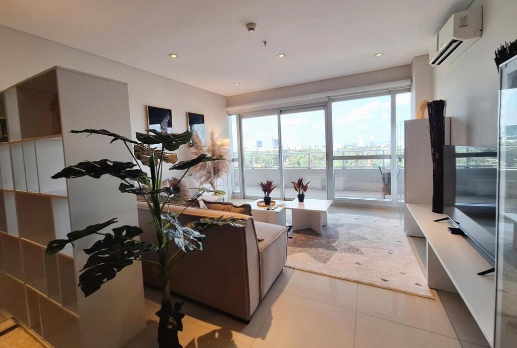 TV a/nebo společenská místnost v ubytování Skyline Suite 180m2 Luxus