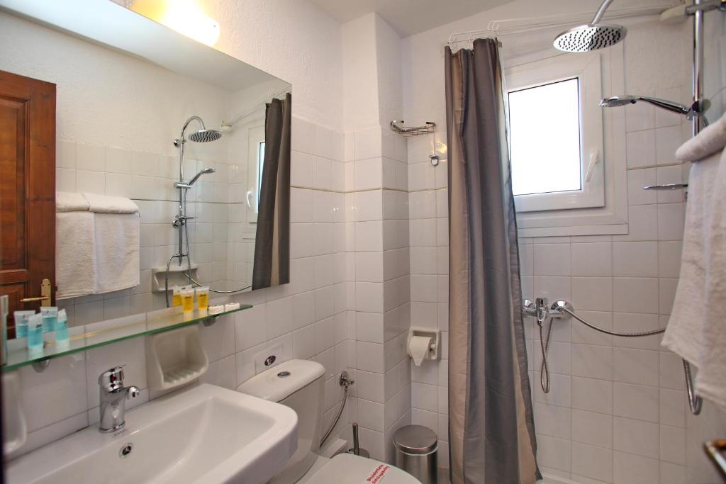 Koupelna v ubytování Hotel Anelli