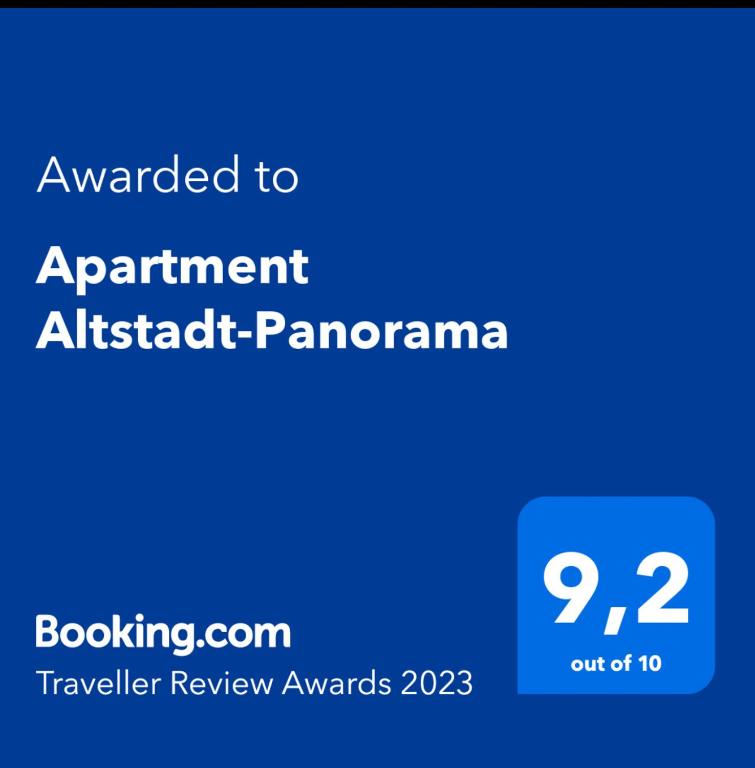 Certifikát, hodnocení, plakát nebo jiný dokument vystavený v ubytování Apartment Altstadt-Panorama
