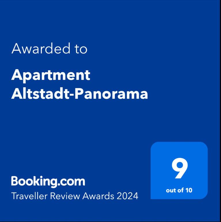 Certifikát, hodnocení, plakát nebo jiný dokument vystavený v ubytování Apartment Altstadt-Panorama
