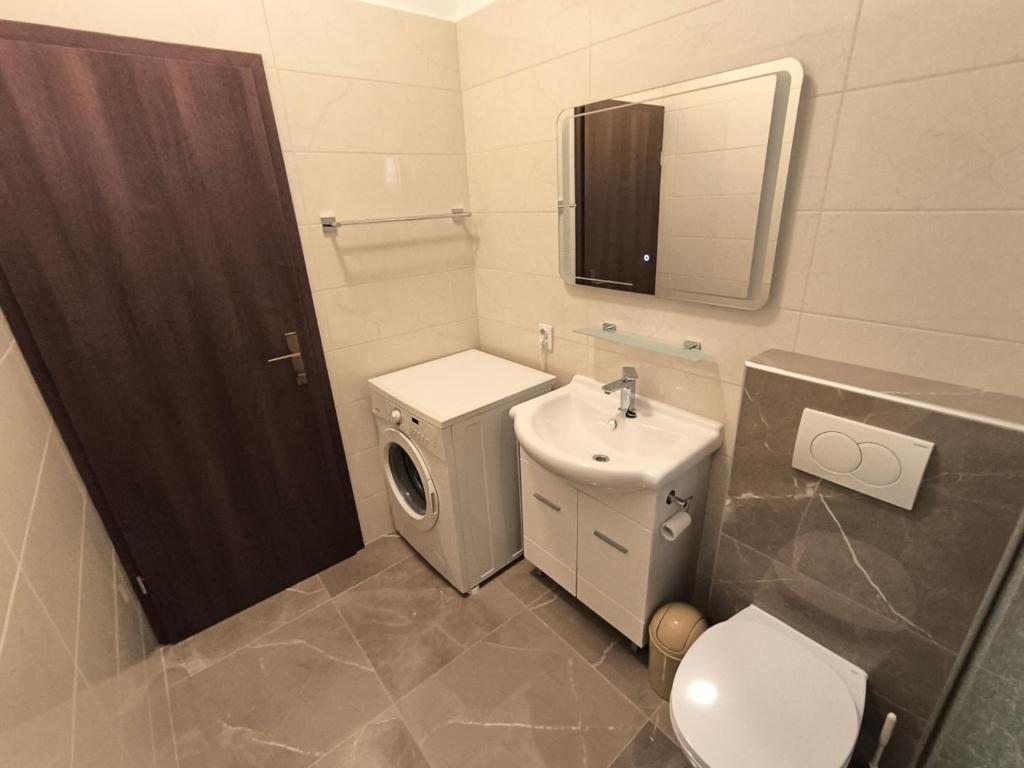 Koupelna v ubytování Apartment Knez