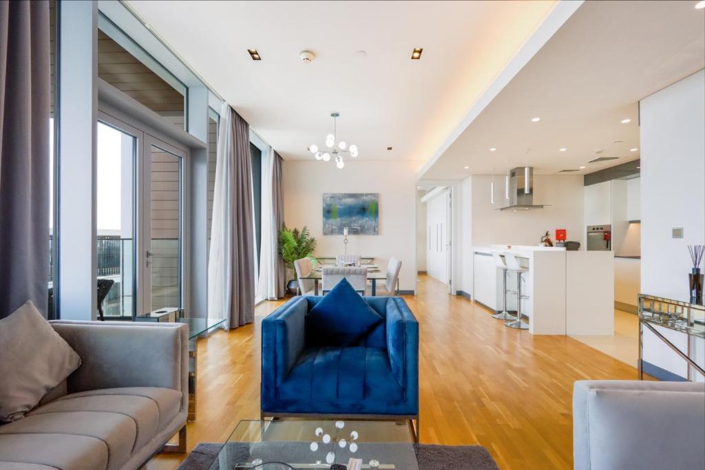 Kuchyň nebo kuchyňský kout v ubytování Bluewaters Island - High-Floor 1 Bedroom Suite by Livbnb