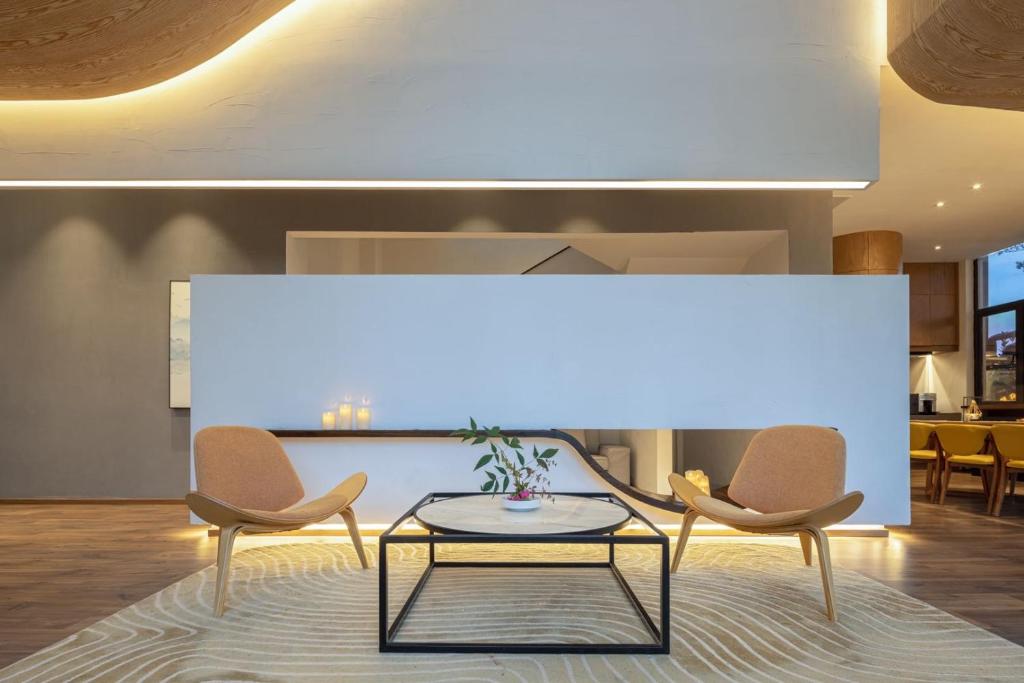 Posezení v ubytování Shanghai Zhujiajiao Xiangyu Independent Guesthouse