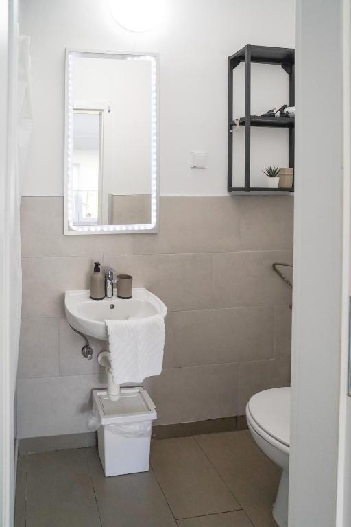 Koupelna v ubytování Apartments Choice