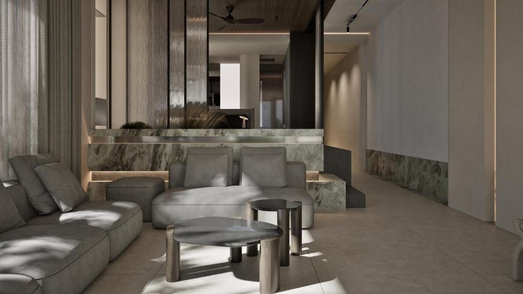 Гостиная зона в Dyo Suites