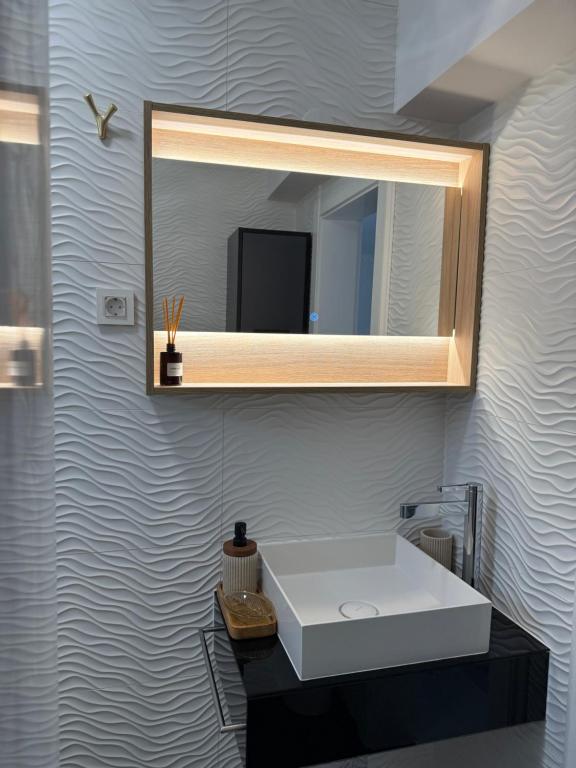Koupelna v ubytování Apartmani Beril Lux