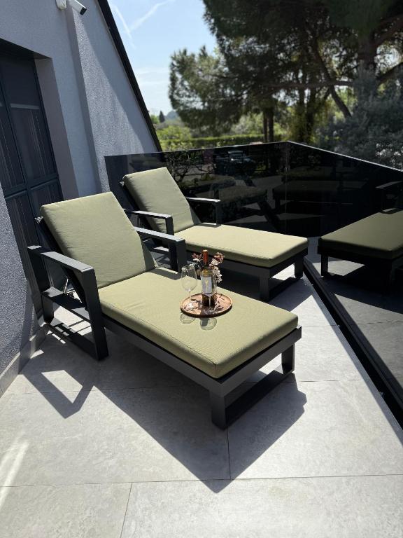 Posezení v ubytování Apartmani Beril Lux