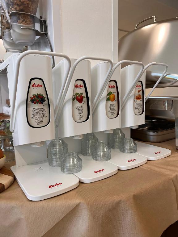 Kuchyň nebo kuchyňský kout v ubytování Hotel Lucciola