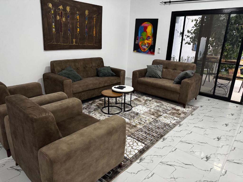 Χώρος καθιστικού στο La Baraka, extravagant villa for 8 with pool in Saly