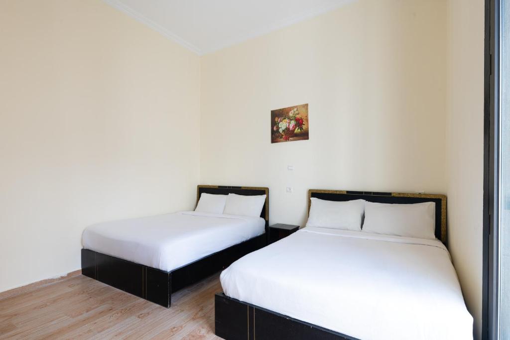 Rúm í herbergi á Hotel Mauritania