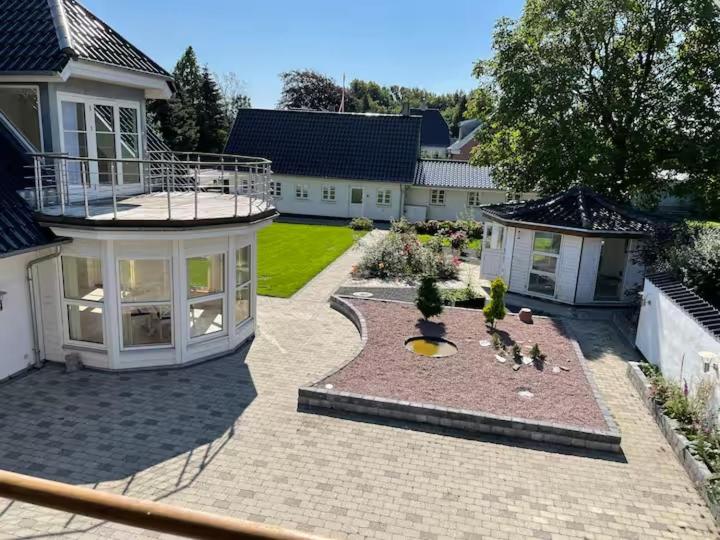 Zahrada ubytování Lovely villa apartment in Vejstrup